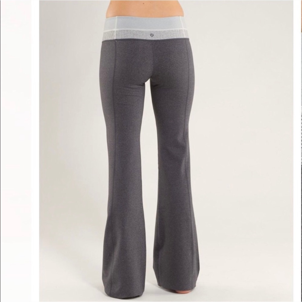 Lululemon Heathered Coal Groove Pants Size 4